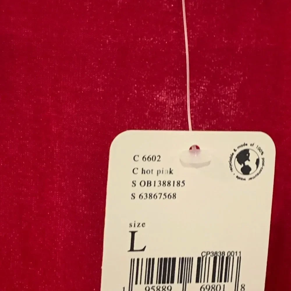 Free People Pink Fuchsia Puff Sleeve Blouse with Mandarin Collar